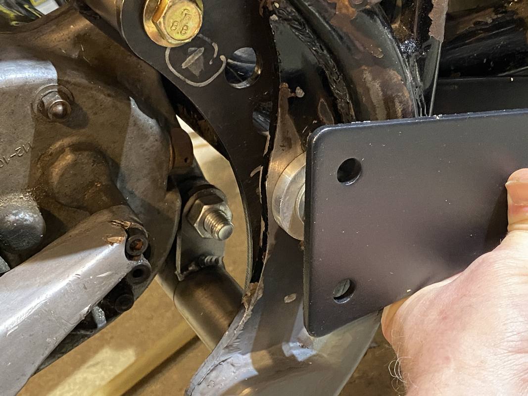 Mounting footpeg plates